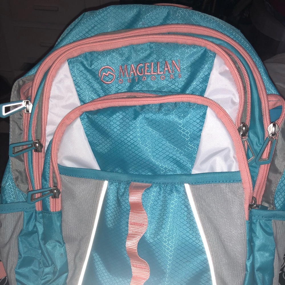 Blue and Pink Magellan Backpack